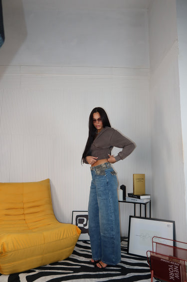 Jeans dettaglio militare